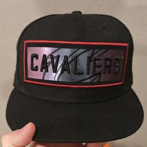 New Era Cavaliers Snapback with Red and Silver Accents